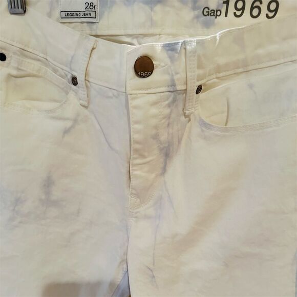 Gap 1969 Women's White Jegging Jeans Size 28 Five-Pocket Styling - Picture 3 of 3